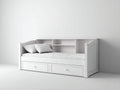 Sofás cama madera 210x92x90 cm blanco para salón - diseño con cajones