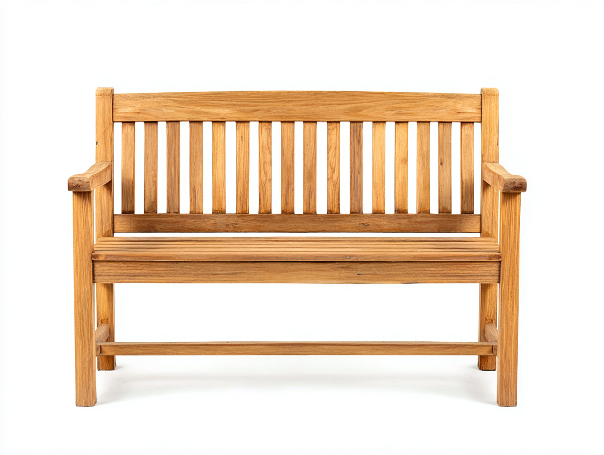Bancos de jardín de madera 120x50x90 cm - natural - estilo clásico