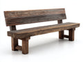 Bancos de jardín de madera rústica 150x55x82 cm - marrón - diseño tradicional para exterior