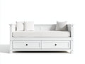 Sofás cama de madera 204x92x83 cm - blanco - diseño clásico para dormitorio