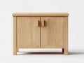 Armarios de madera efecto roble 80x35x72 cm - natural - diseño moderno para salón