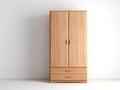 Armarios de madera 100x50x180 cm - natural - estilo contemporáneo con 2 cajones inferiores