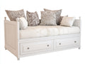 Sofás cama de madera 200x90x90 cm - blanco - estilo clásico con cajones