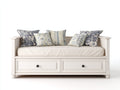 Sofás cama de madera 206x94x85 cm - blanco - diseño clásico para dormitorio